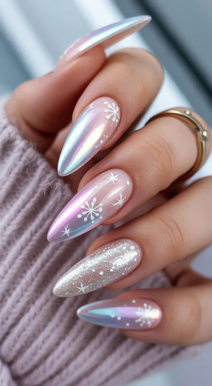 christmas-nail-design-Frosted-Aurora