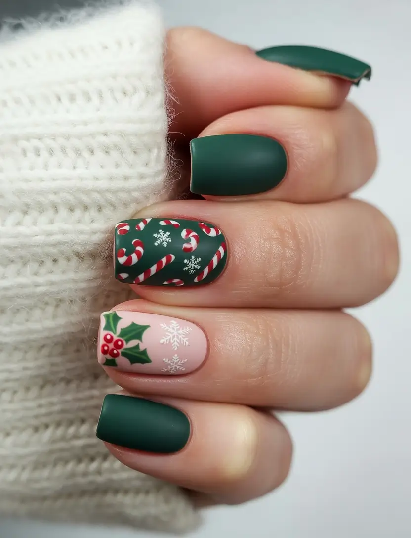 christmas-nail-design-Evergreen-Candy-Dreams
