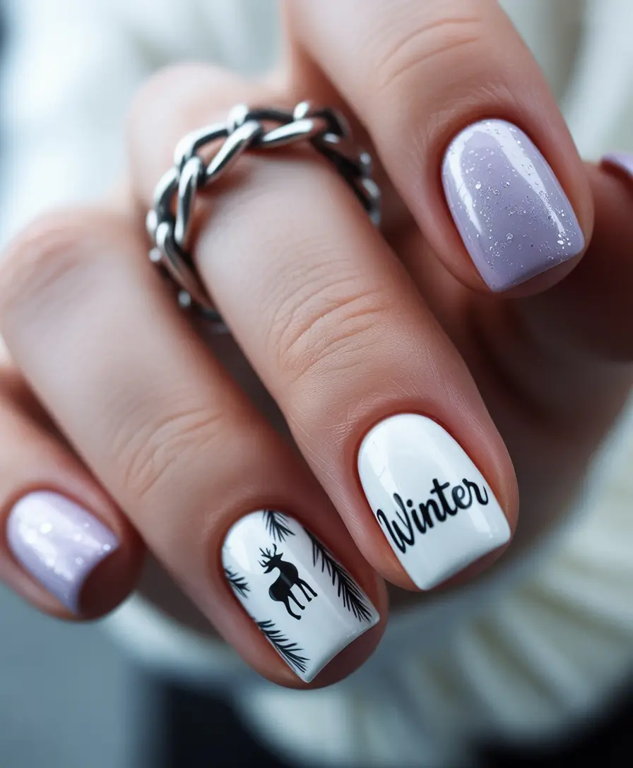 christmas-nails-acrylic-Nordic-Winter-Charm