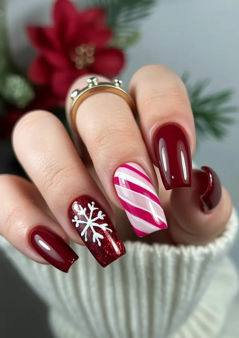 christmas-nails-acrylic-Candy-Cane-Crush
