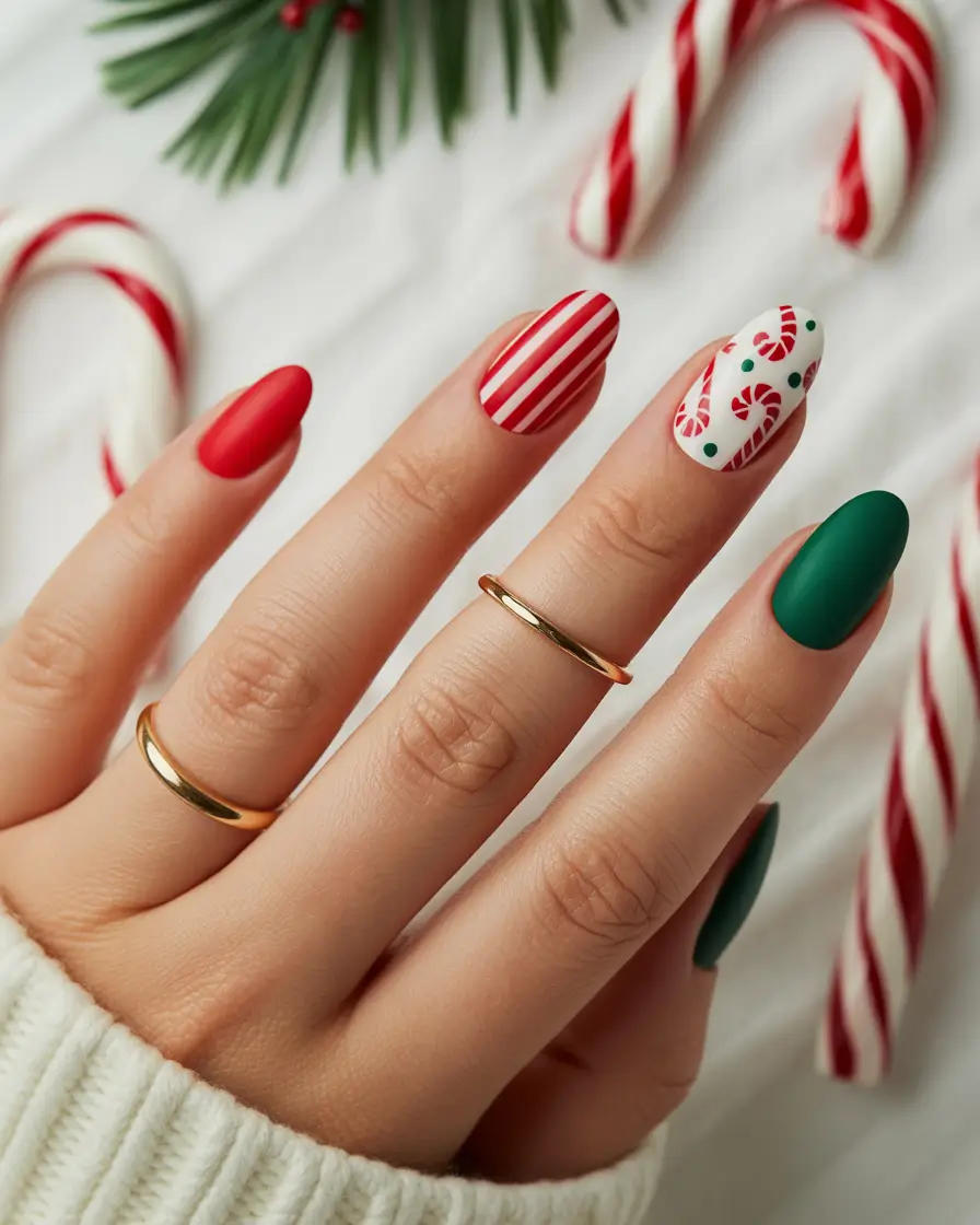 christmas-nails-acrylic-Candy-Cane-Kisses