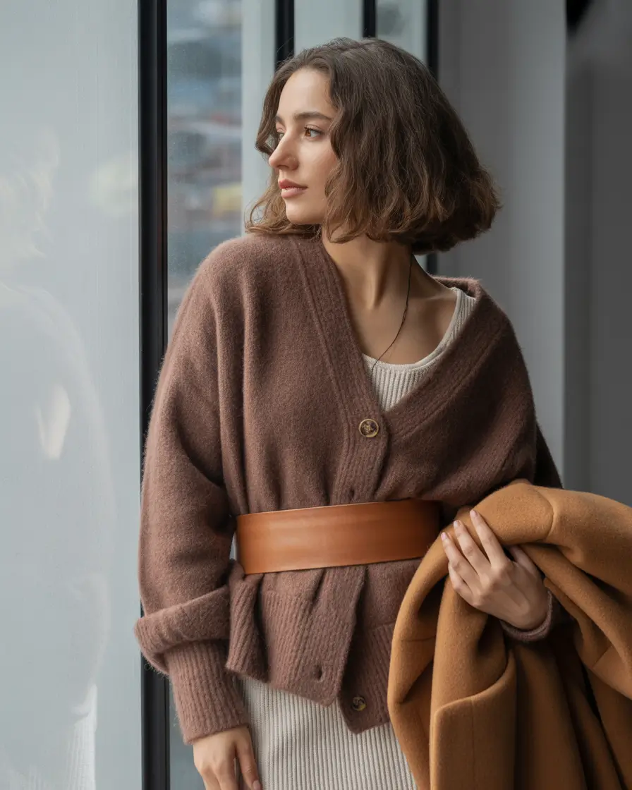 christmas outfit Cappuccino Layers of Warmth