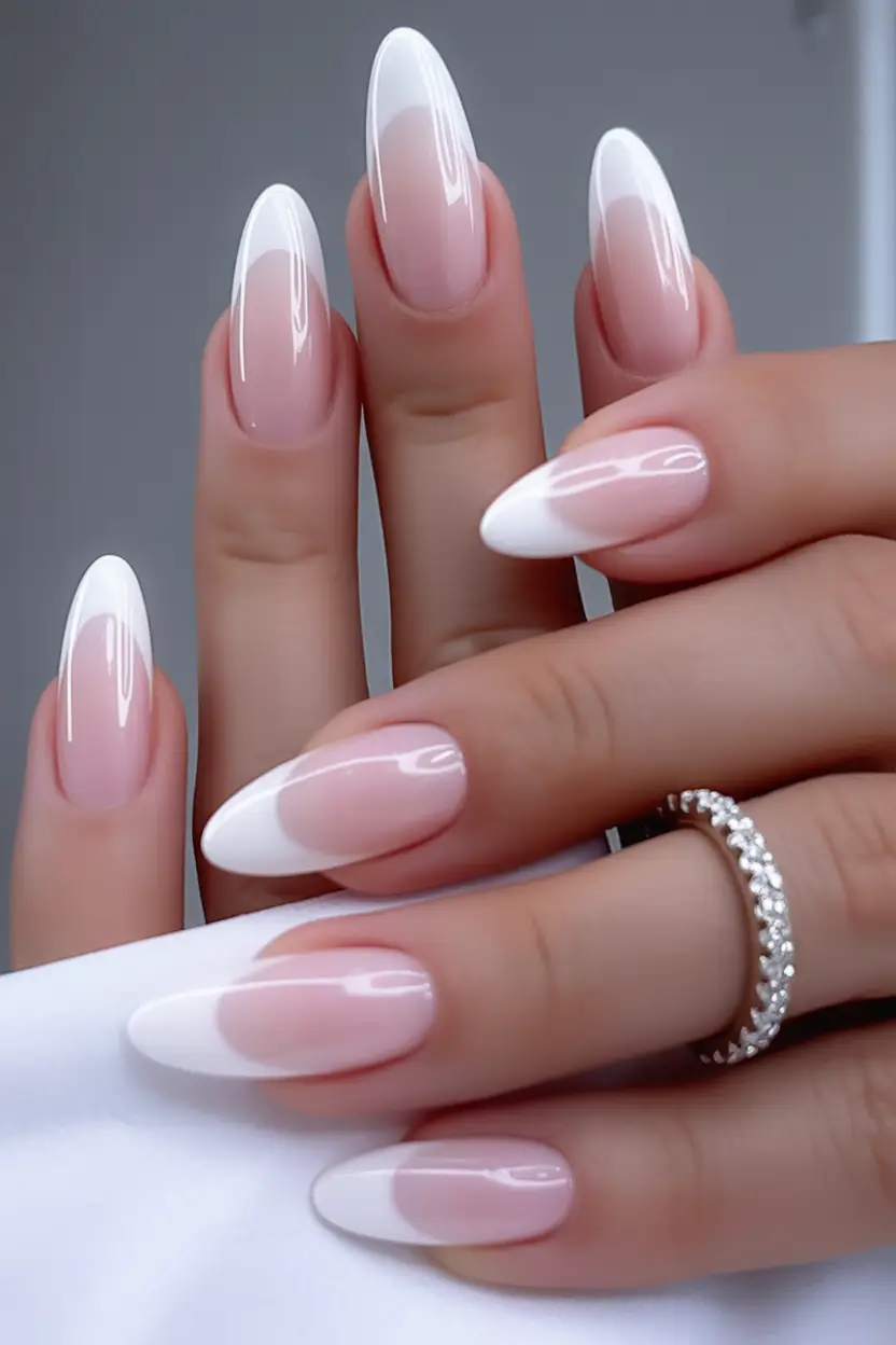 classy winter nails Timeless French Tip Elegance