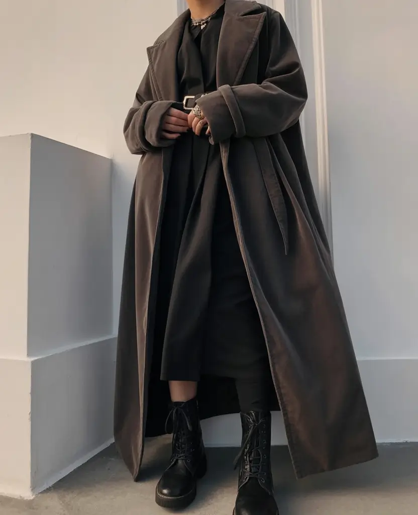 cozy winter outfits Dark Academia Winter Layers