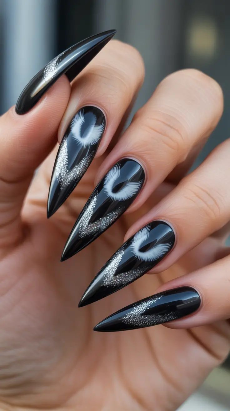 dark winter nails Frost Eclipse