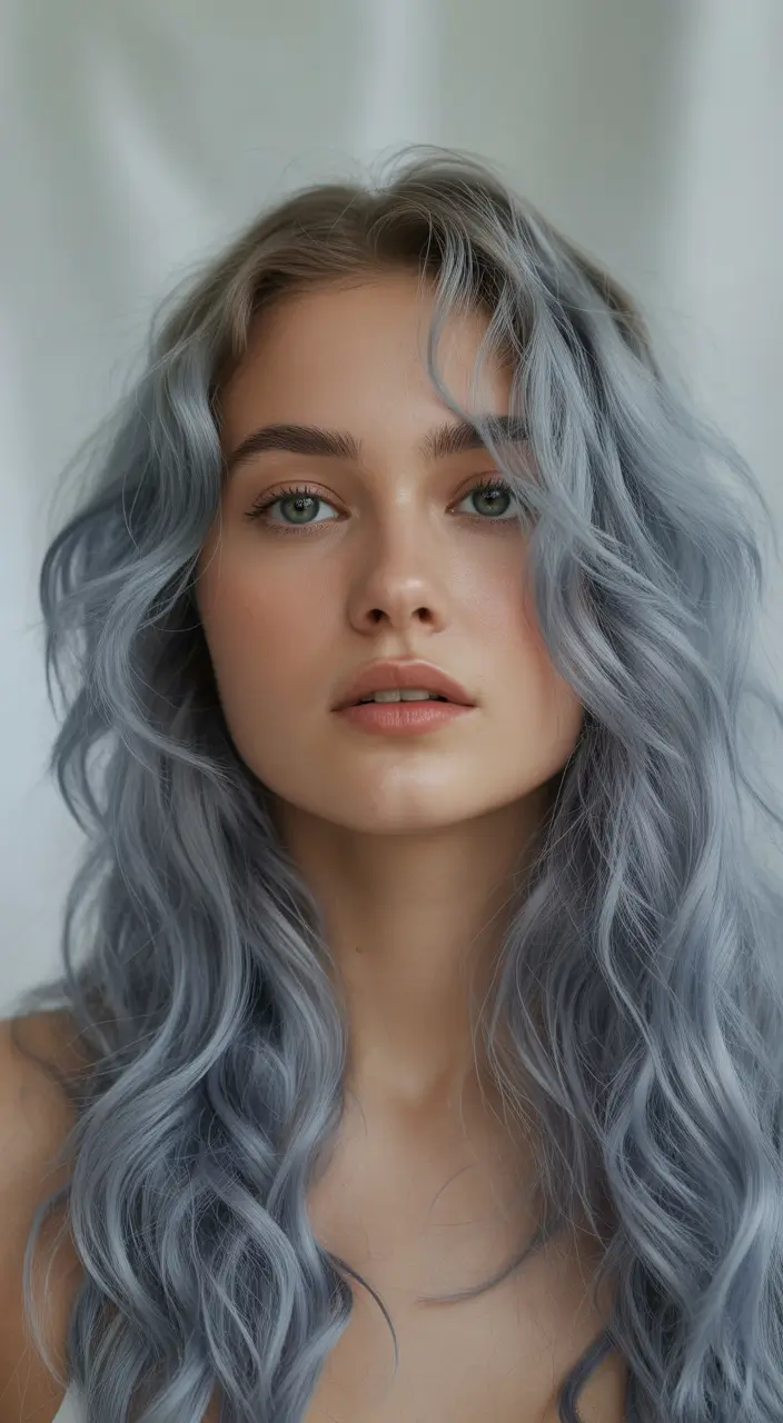 hair colors for soft winter Powder Blue Ice
