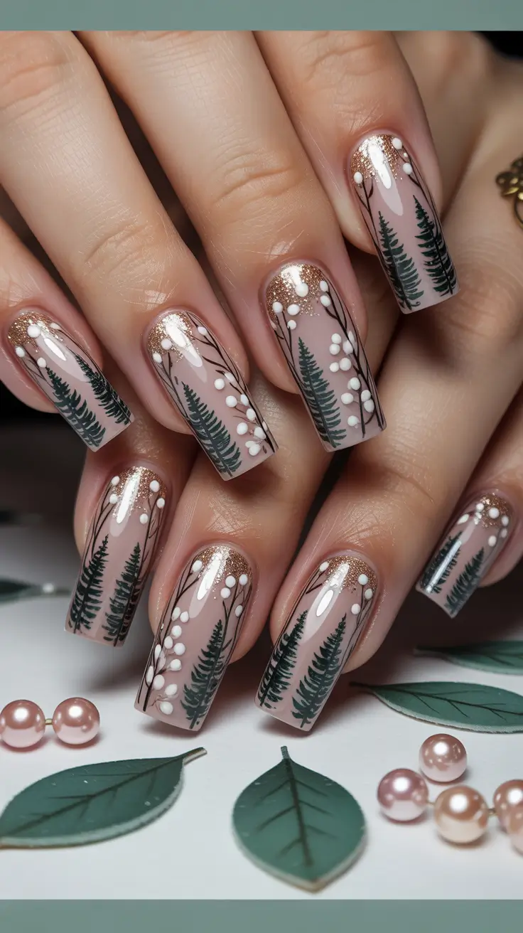 long winter nails Woodland Whisper