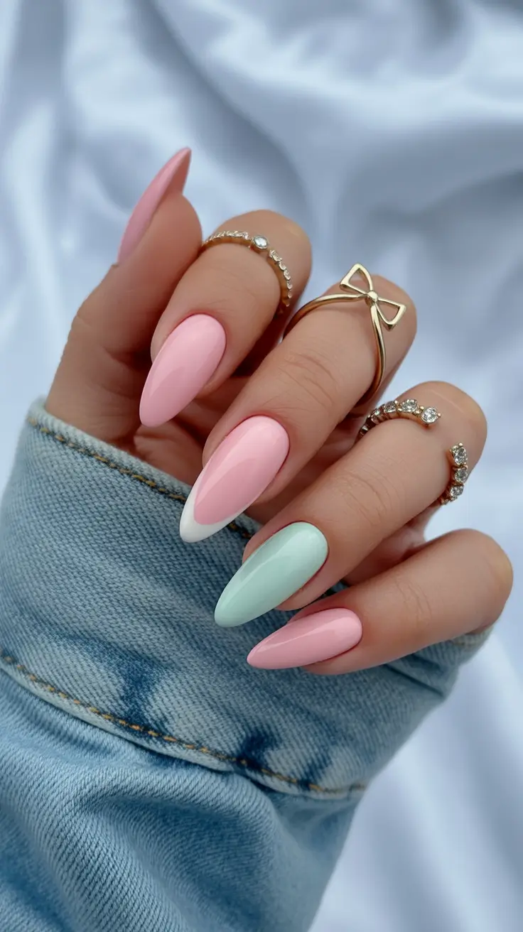pretty winter nails Frosted Pastel Harmony - Dreamy Soft Tones