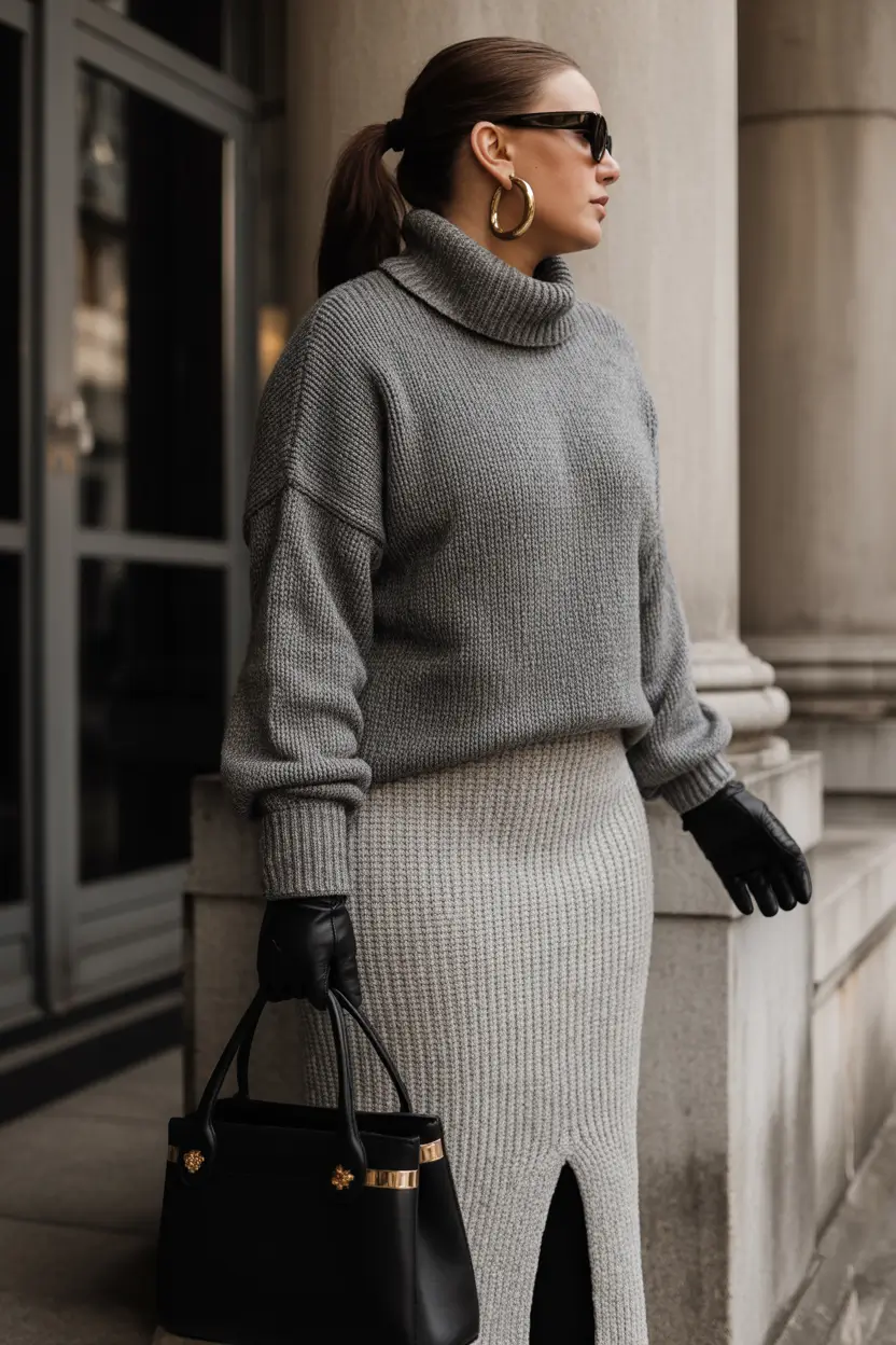 winter capsule wardrobe for plus size women knit chic