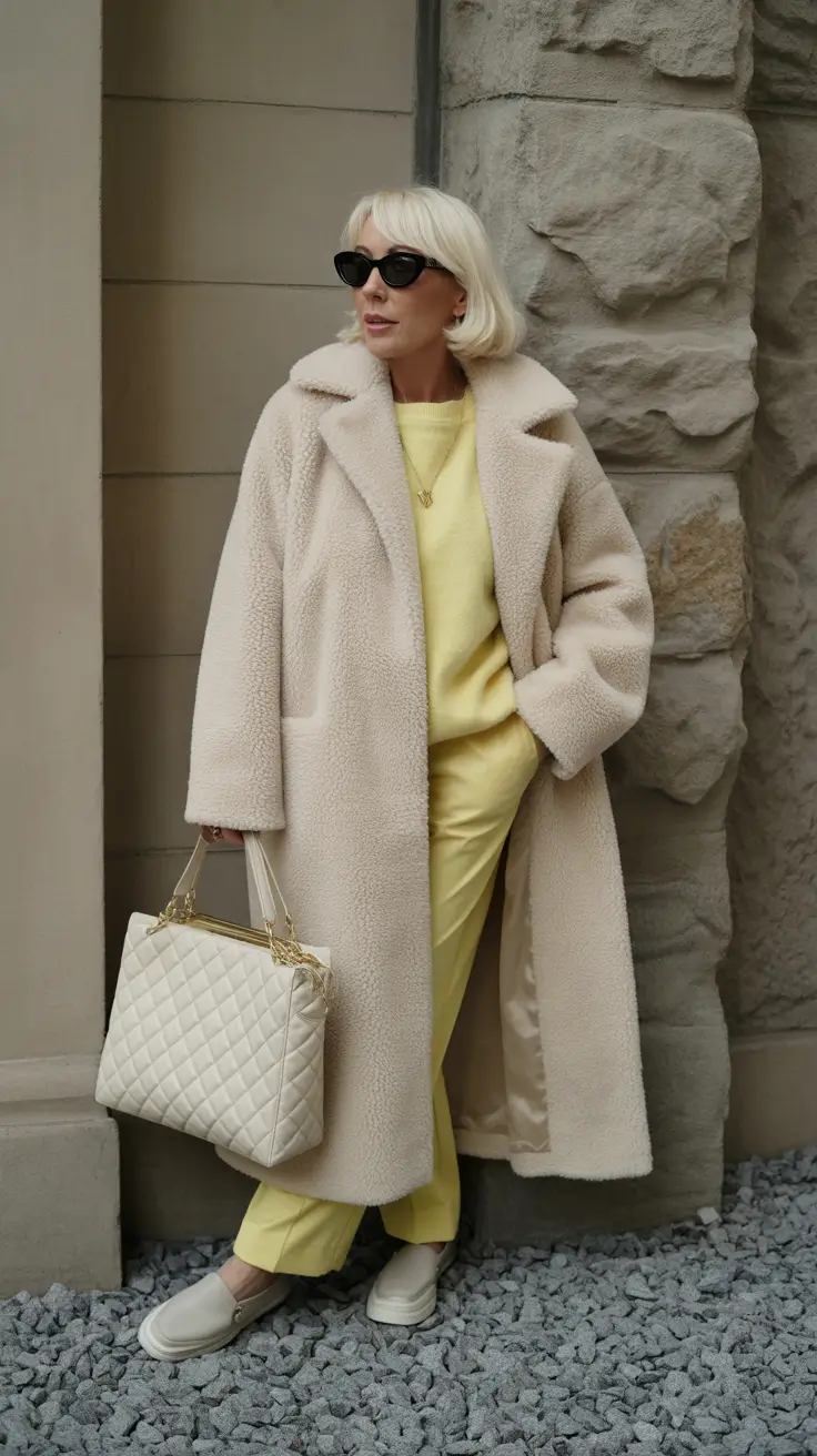 winter fits Pastel Sunshine in Winter