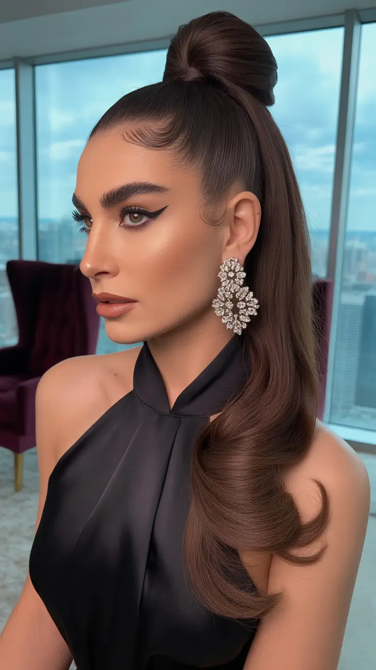 long-hair-Half-Up-Ponytail-Gloss