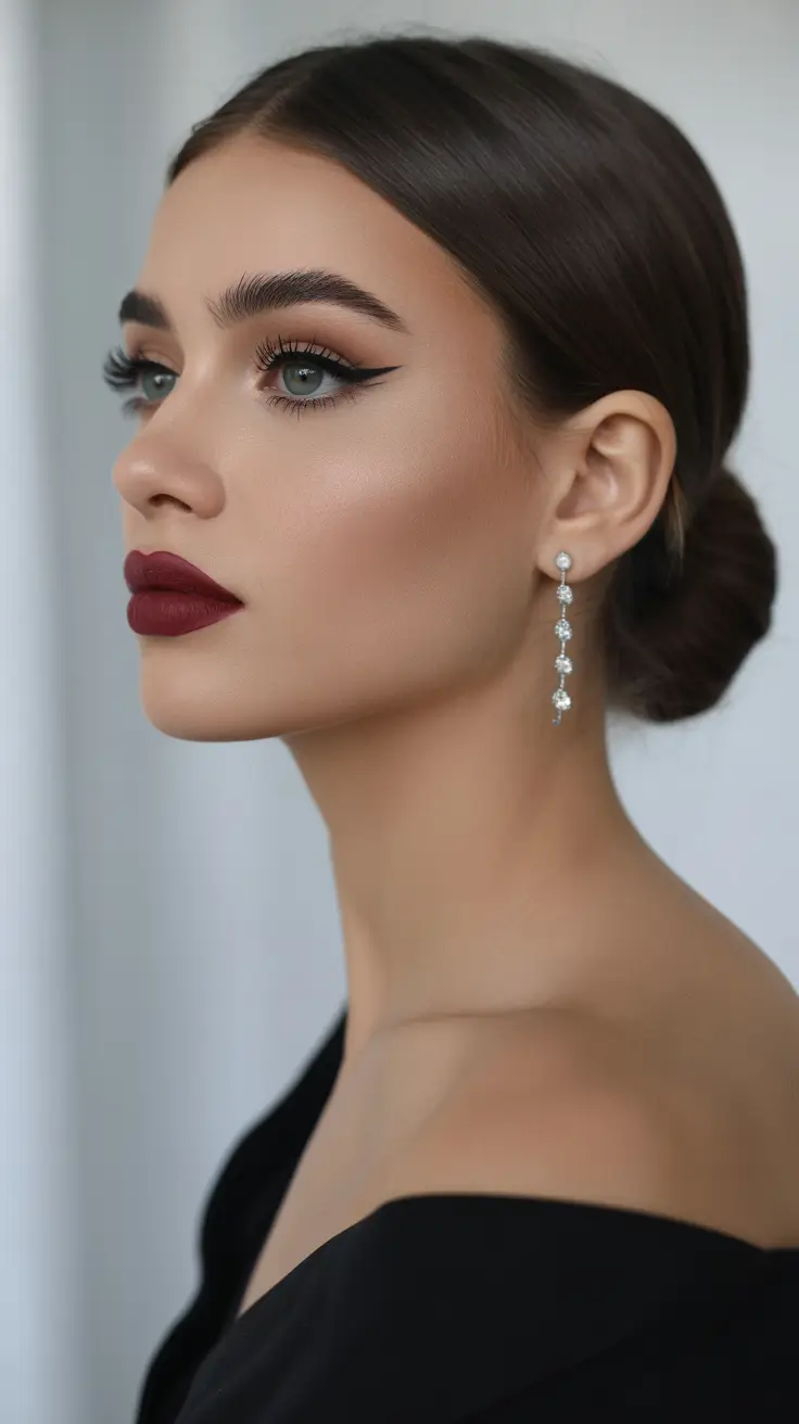 short-hair-prom-Elegant-Sleek-Knot
