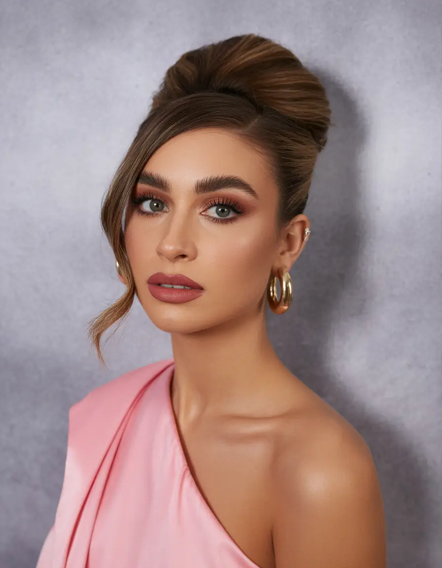 long-hair-updo-Modern-Beehive-Revival