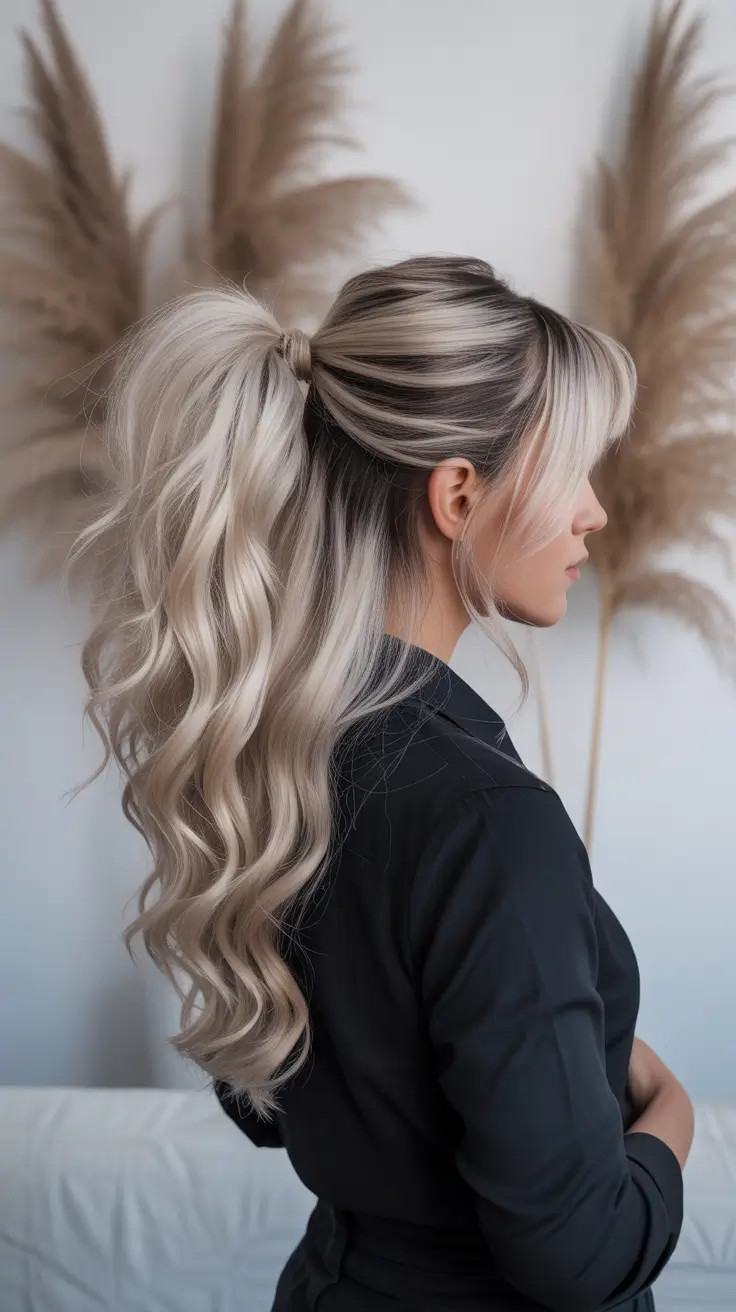 curly-hair-Voluminous-Ponytail-Glam