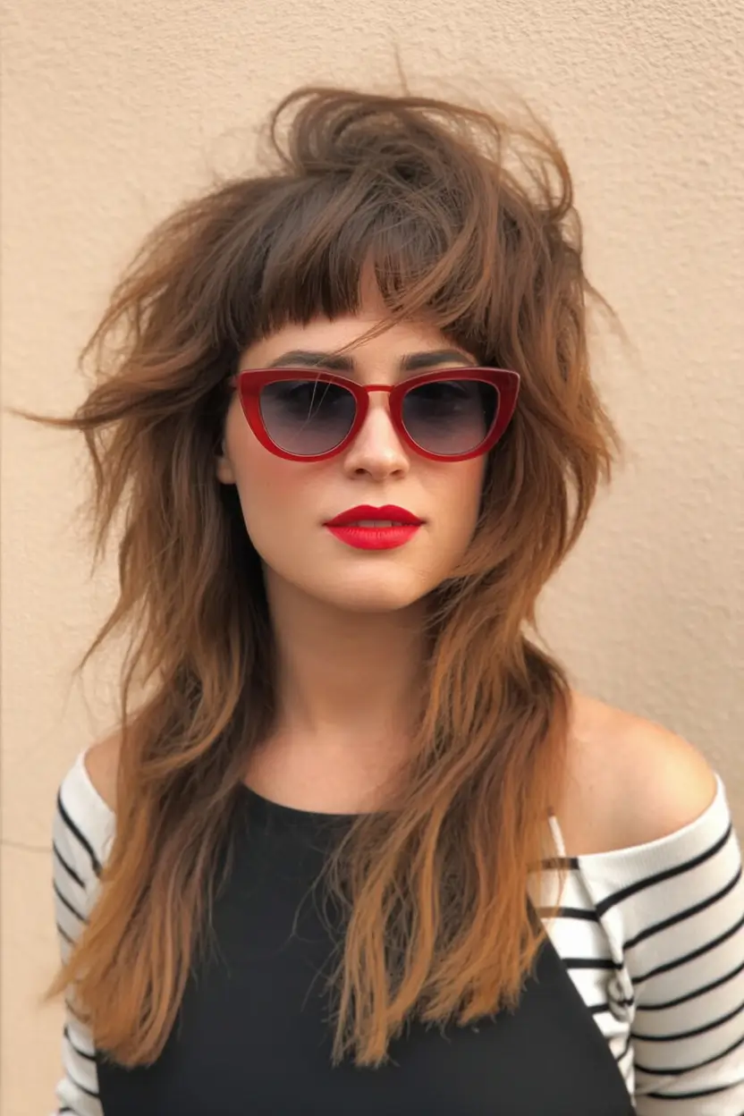 winter hair colors auburn Spiced Caramel Shag