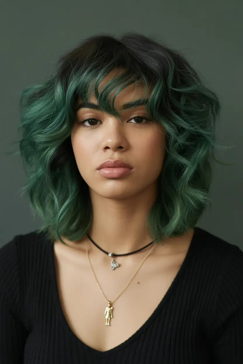 winter hair colors dark skin Evergreen Shadow