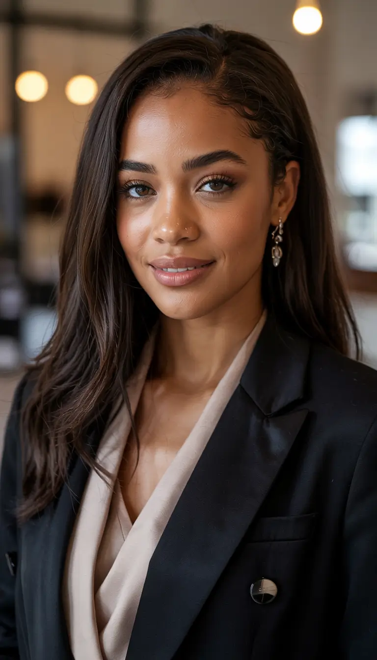 winter hair colors for black women Classic Espresso Layers