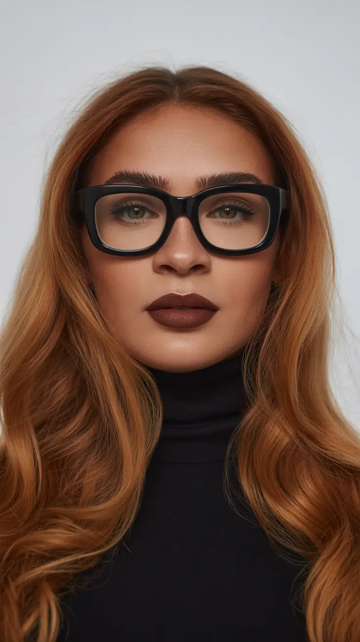 winter hair colors for black women Copper Glow Waves