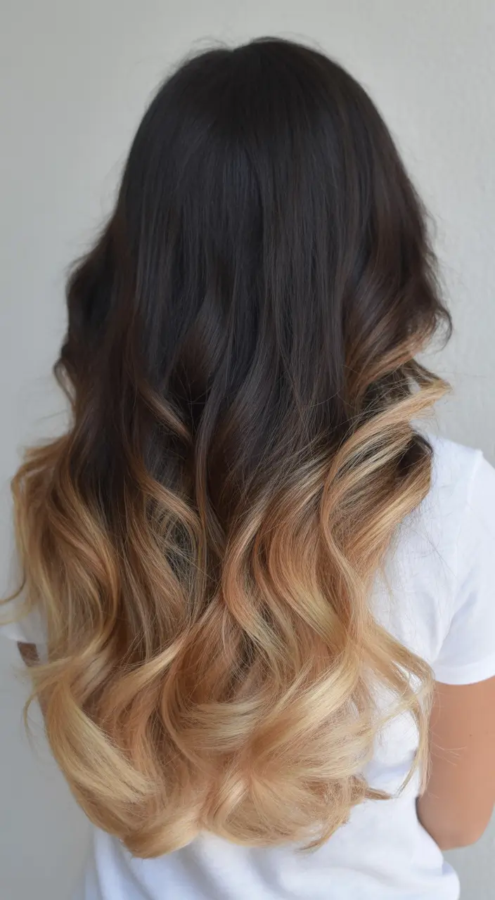 winter hair colors for brown hair Bronzed Ends for Dark Brunettes