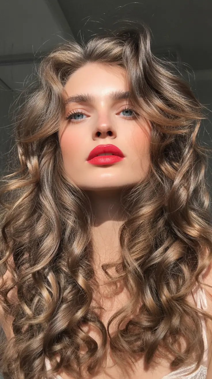 winter hair colors for brown hair Honey Champagne Volume