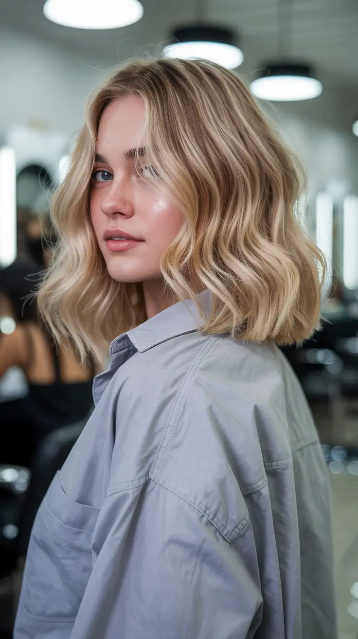 winter hair colors highlights Soft Vanilla Glow