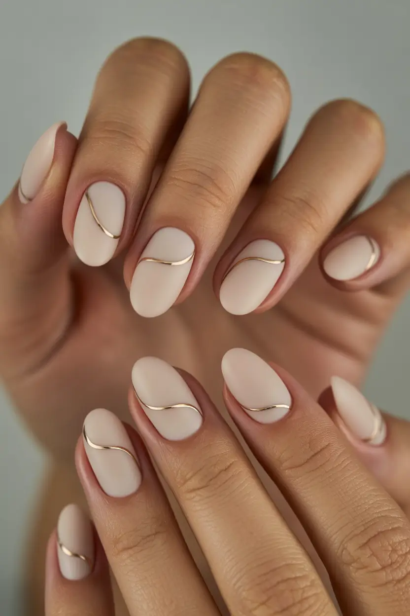 winter nails design and color Soft Minimalist Elegance