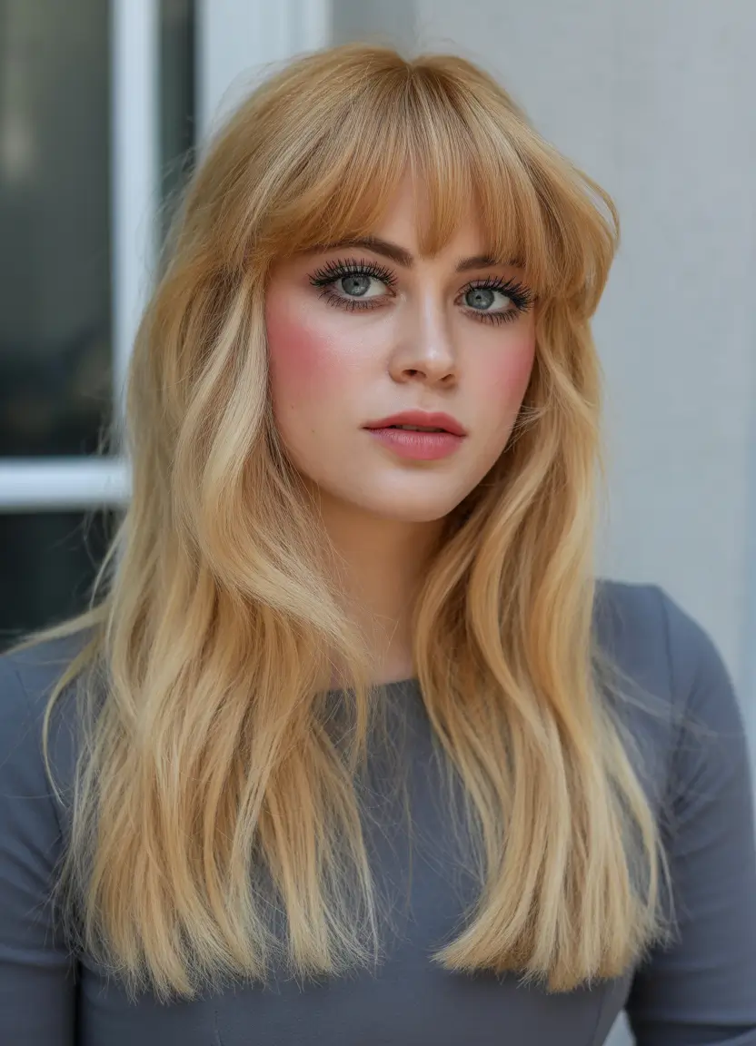 winter trending hair colors warm honey blonde layers