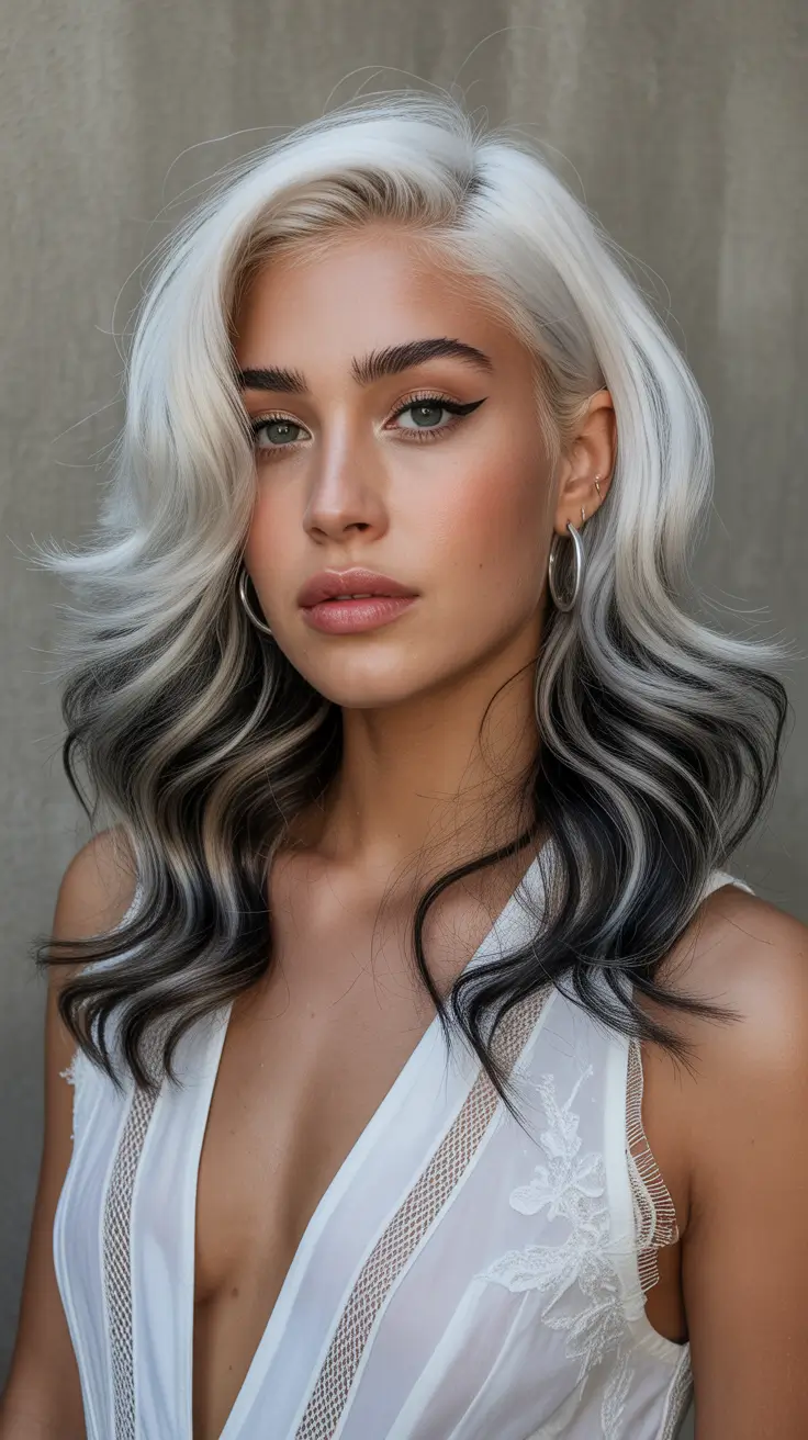 winter trending hair colors arctic shadow blend