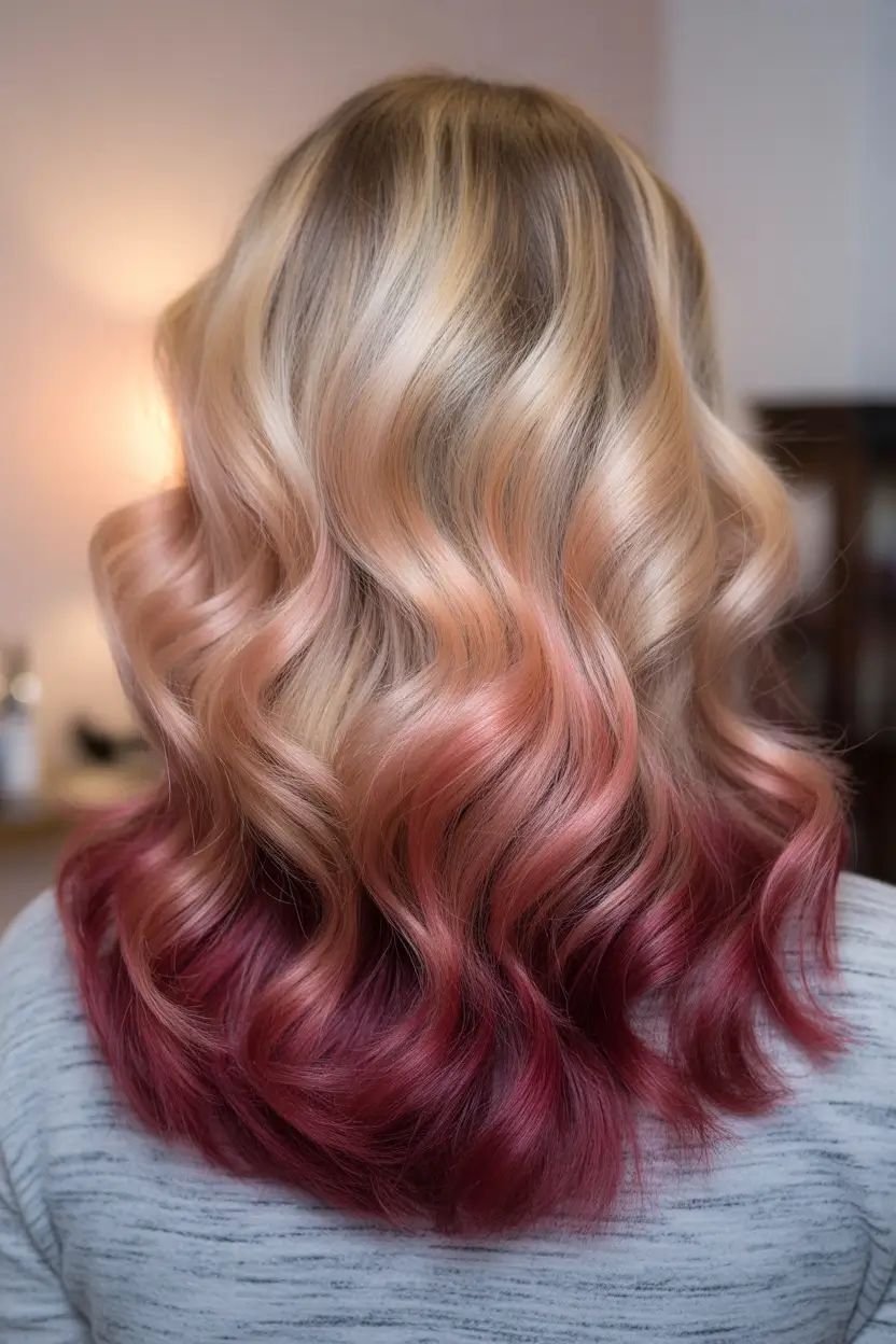 winter trending hair colors berry dip luxe