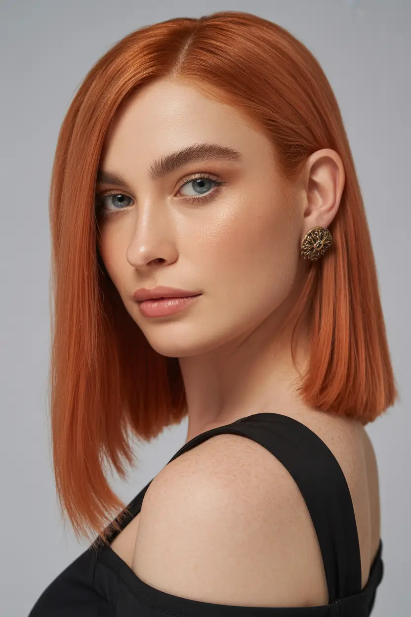 winter trending hair colors spiced ginger gloss