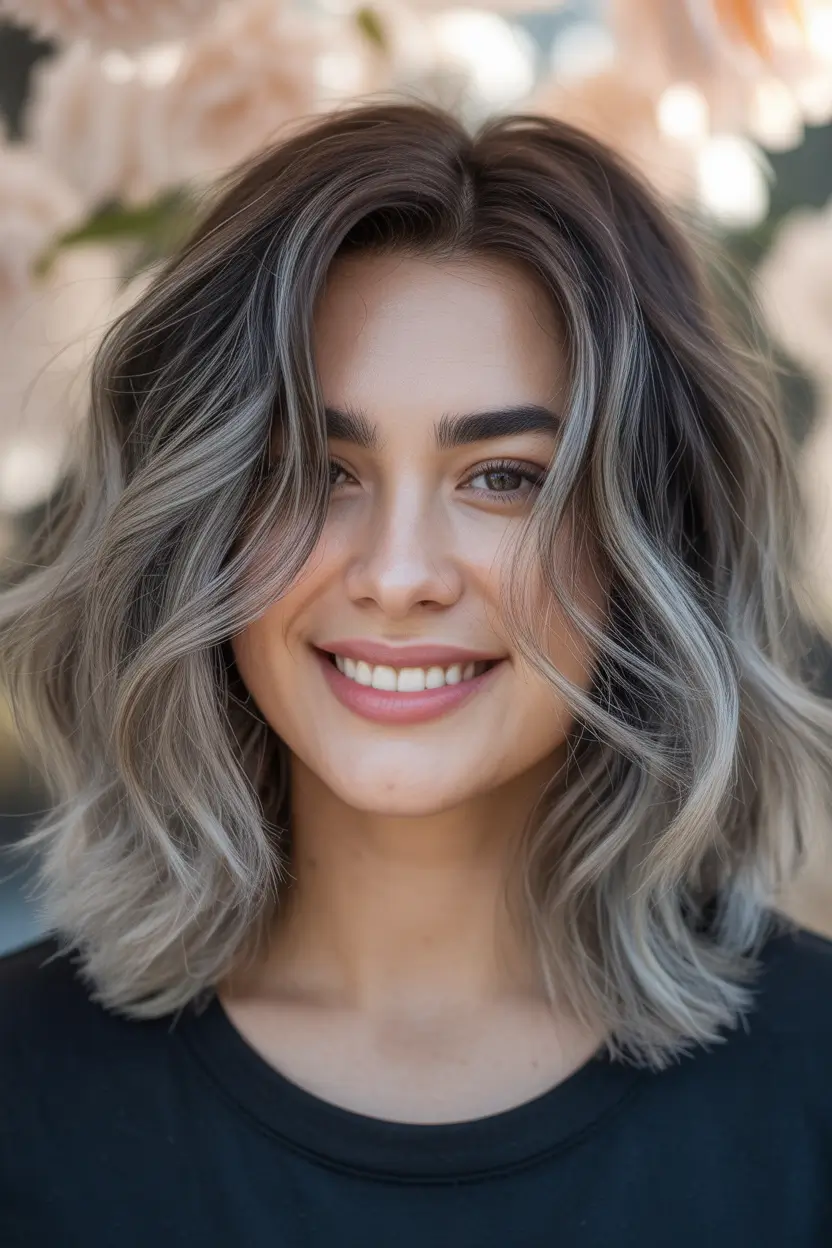 ash blonde hair color 2026 Shadowed Mushroom-Ash Wave Bob With Soft Dimension