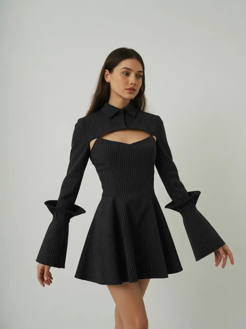 going out outfits Pinstripe Drama