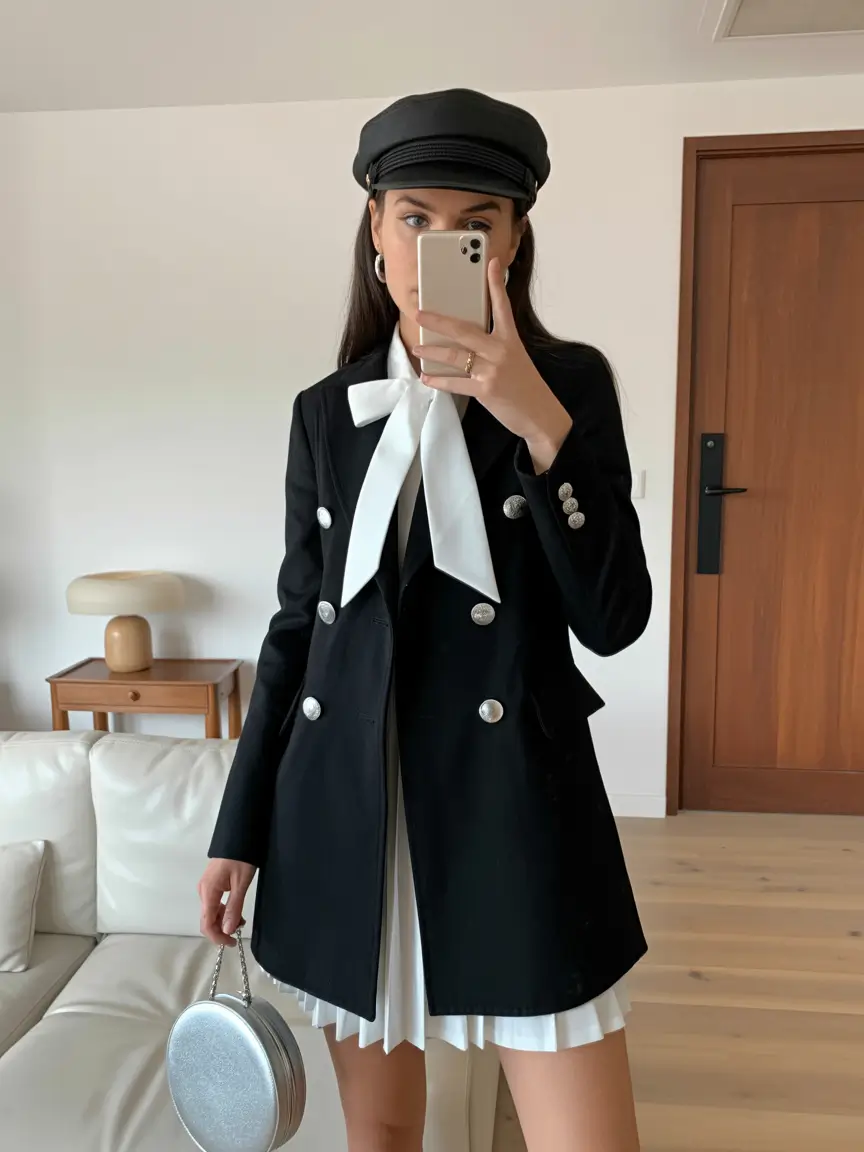 going out outfits Parisian Sailor Chic
