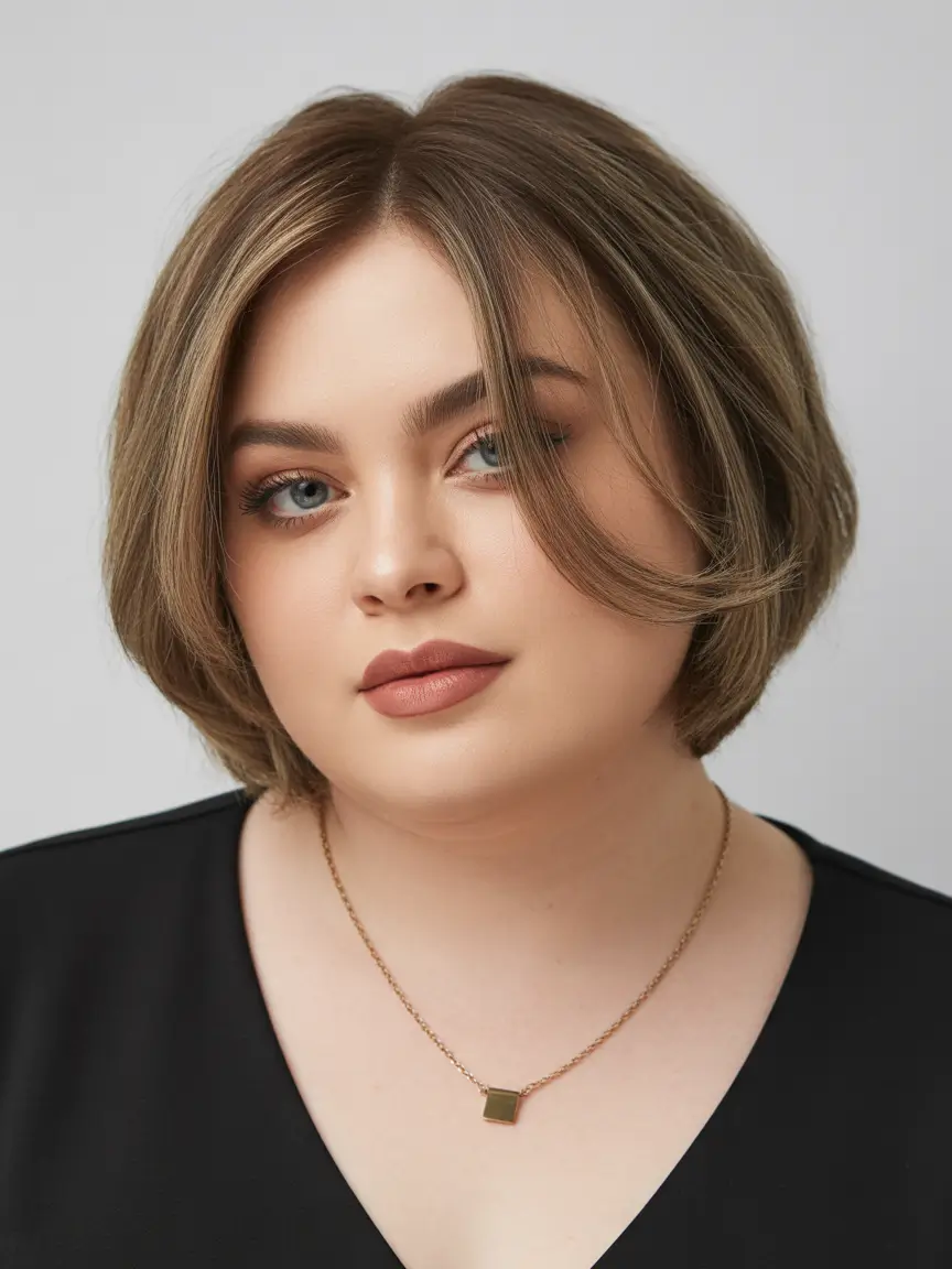 Fat Face Haircuts Rounded Bob With Soft Sculpting Layers