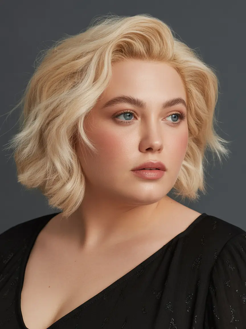 Fat Face Haircuts Soft Blonde Texture With Lifted Roots