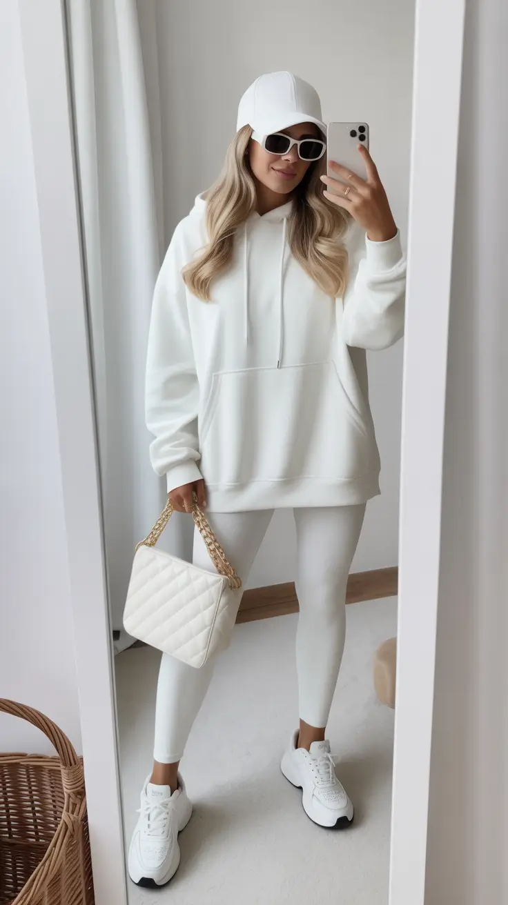 mom outfits White Monochrome Ease