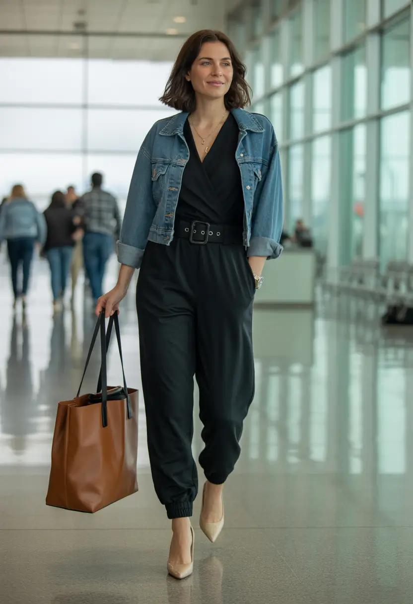 mom outfits Travel-Ready Chic