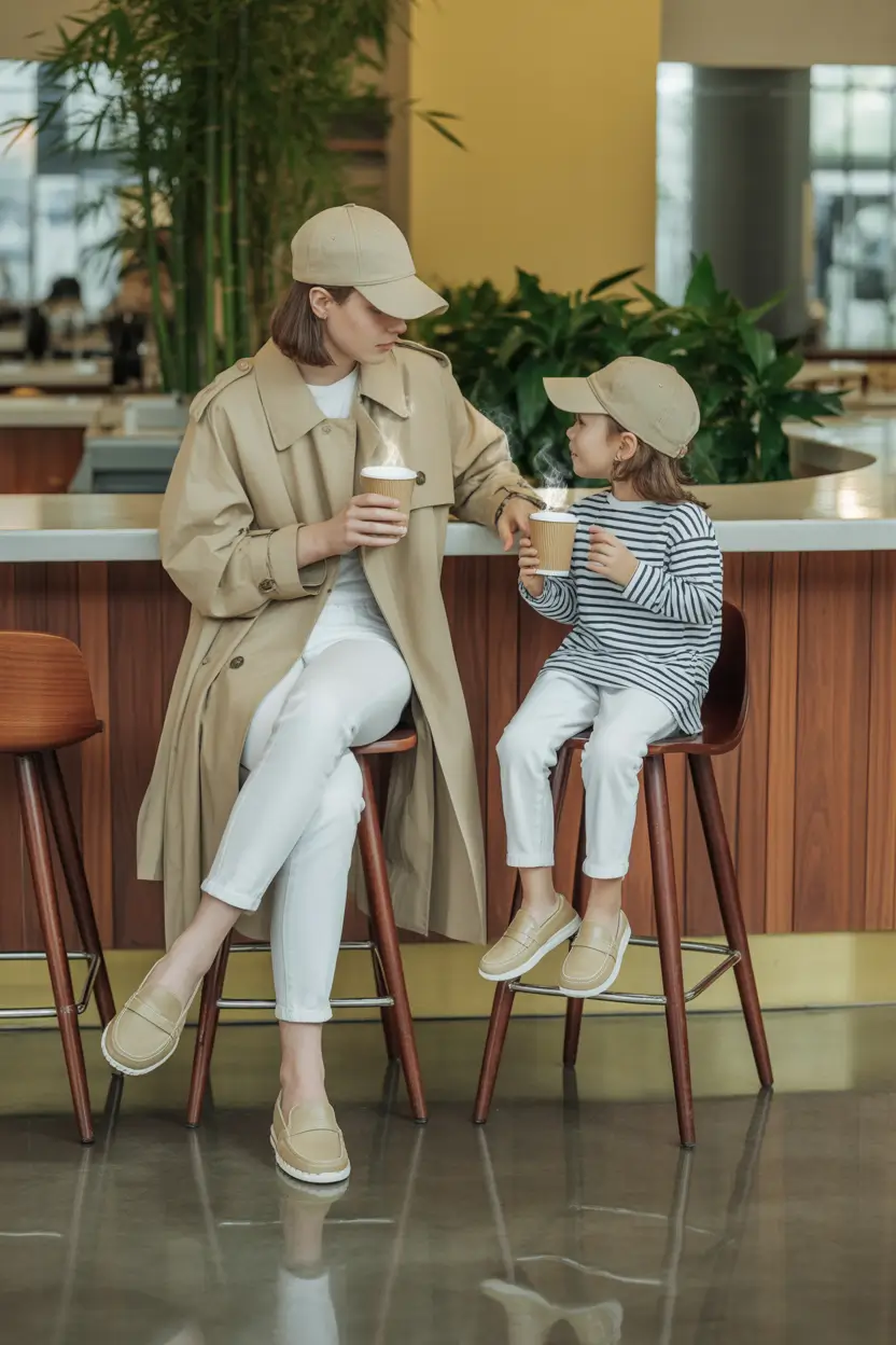 mom outfits Classic Matching Minimalism