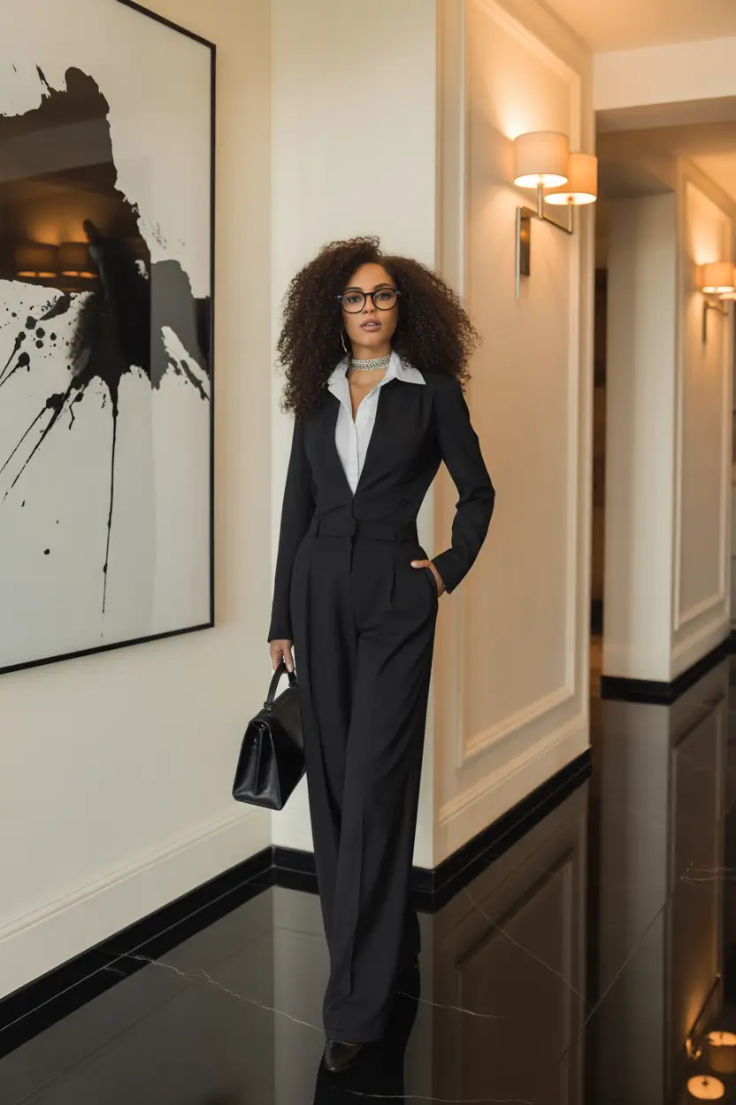 outfits for black women - Power Suiting With Feminine Edges
