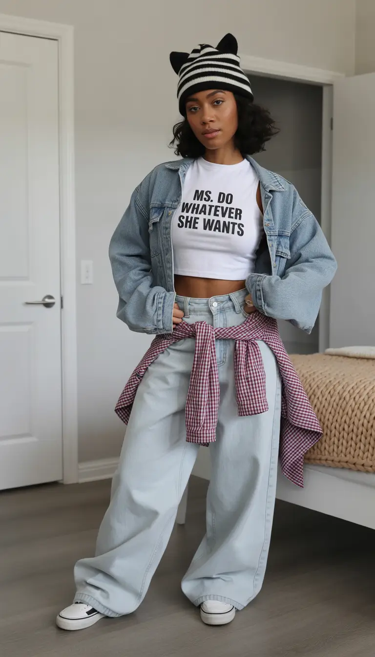 outfits for black women Effortless Weekend Ease With Relaxed Neutrals