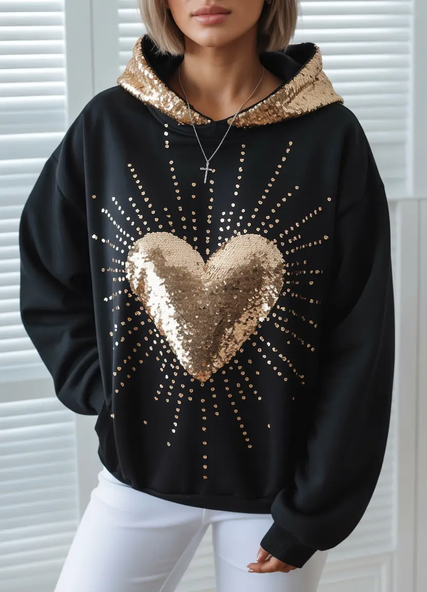 hoodie outfits Golden Heart Glow