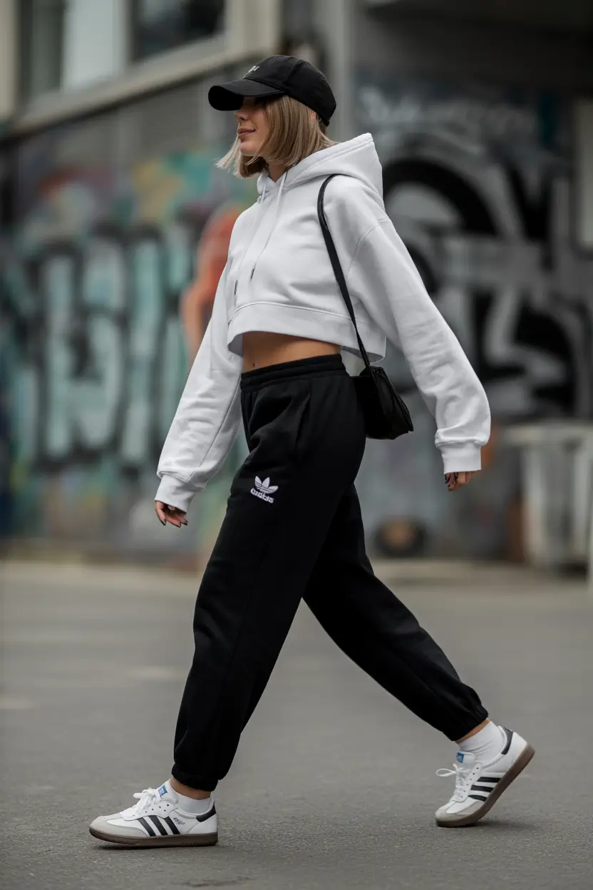 hoodie outfits Urban Monochrome Edge