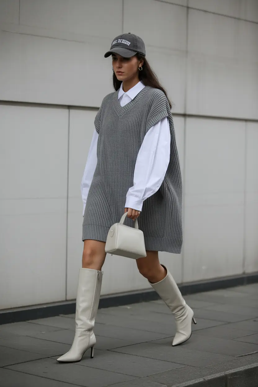 brunch-outfits-Sporty-Chic-in-Knit-Layers