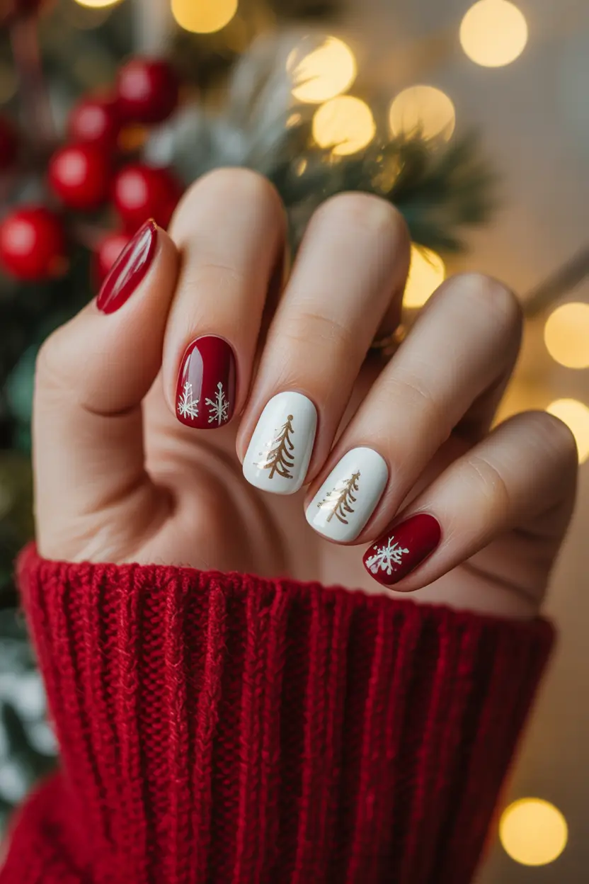 christmas-nails-cozy-red-sweater-charm