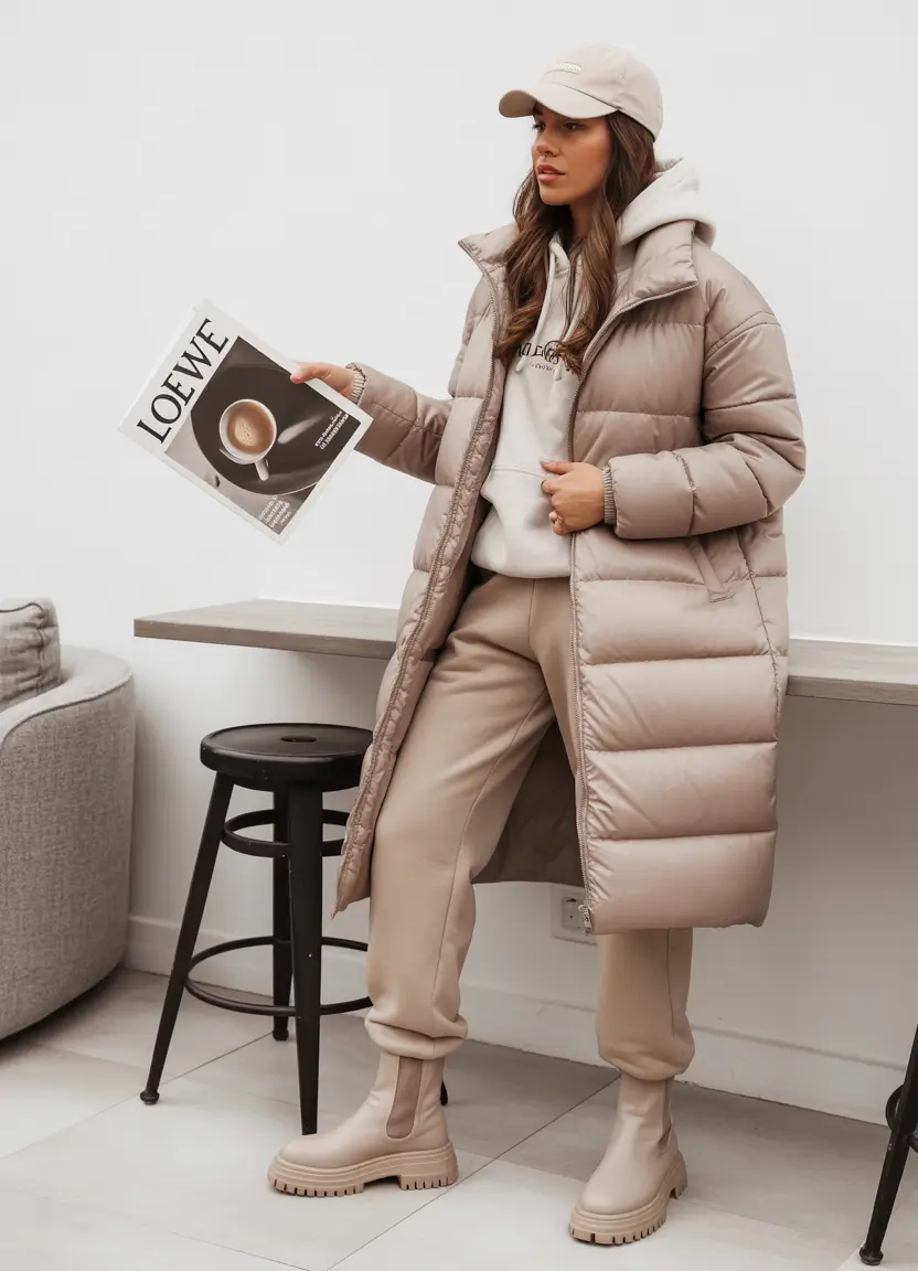 cold weather outfits Cappuccino Comfort