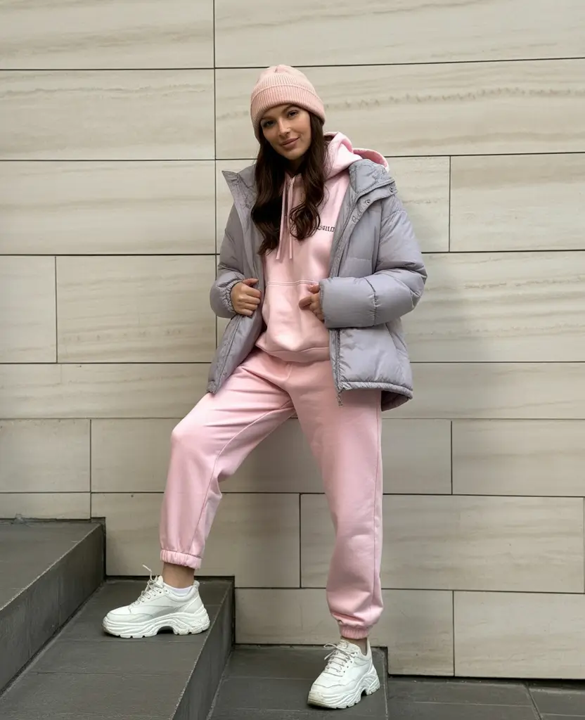 cold weather outfits Soft Pink Play