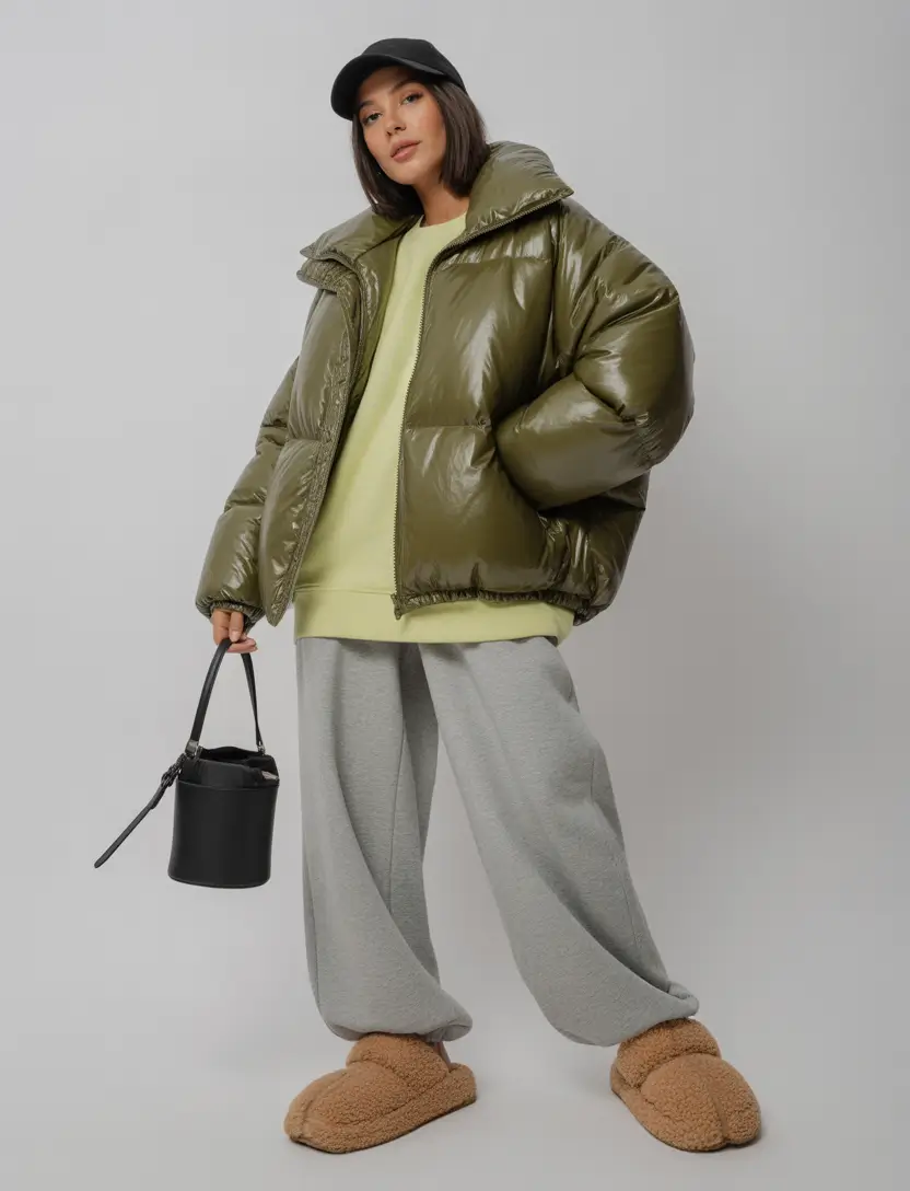 cold weather outfits Olive Cloud Comfort