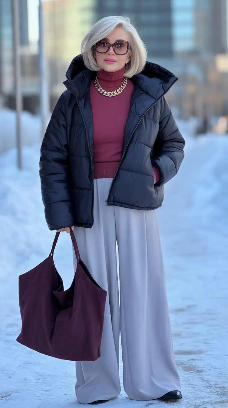 cold weather outfits Garnet Elegance