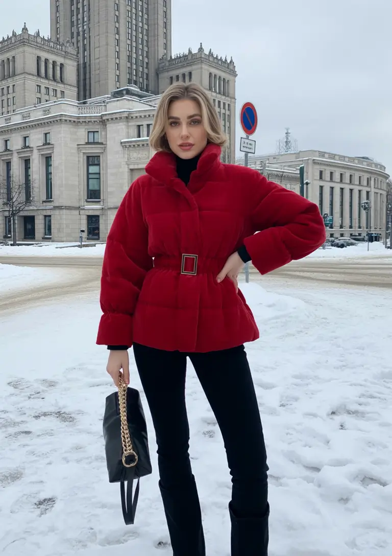 cold weather outfits Red Velvet Moment