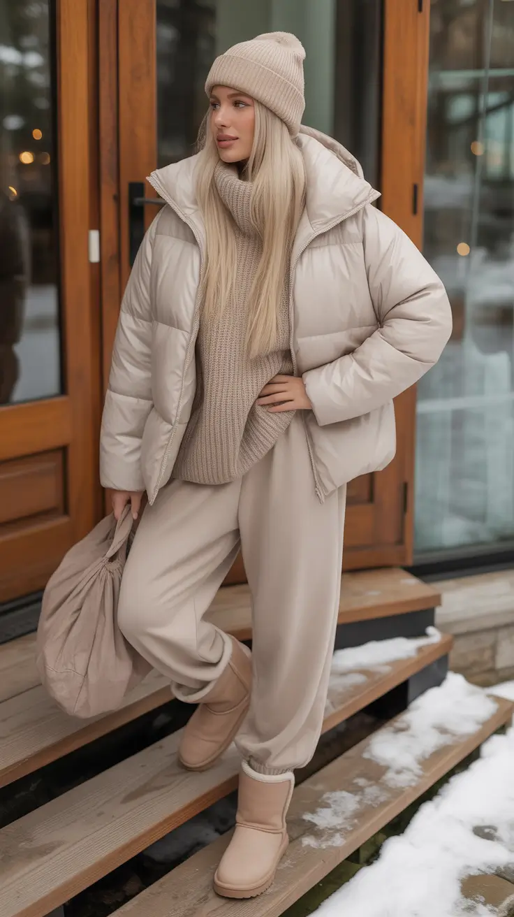 cold weather outfits Toasty Beige Dream